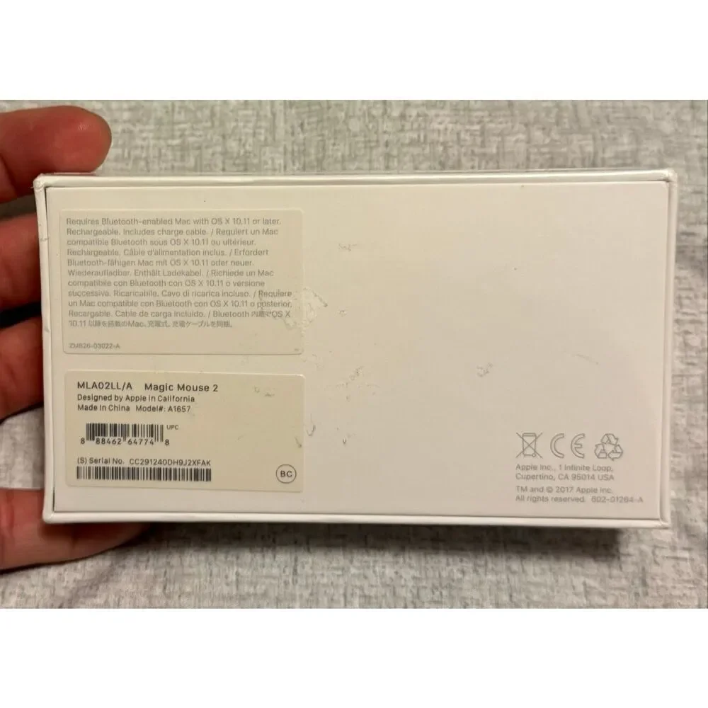 Apple Bluetooth Wireless Laser Magic Mouse A1657 USBC NEW